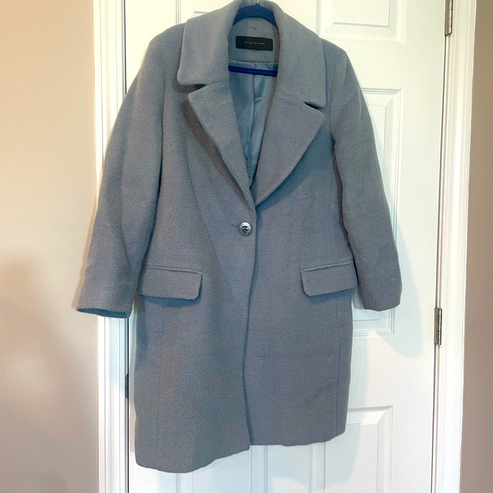 Vintage blue Tahari coat lined Peacoat